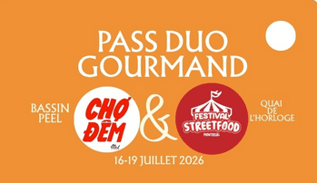 Pass Duo Gourmand coupon to present at Streetfoodfest